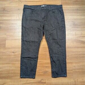 Under 510 Bruce Jeans Mens 40x26(25) Black Slim Fit Tapered Stretch Denim Casual